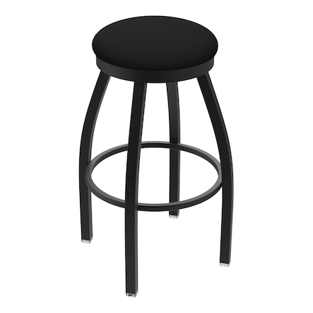 30 Swivel Bar Stool,Black Wrinkle,Black Vinyl Seat